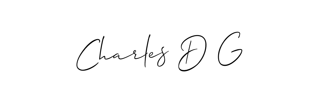 Charles D G stylish signature style. Best Handwritten Sign (Allison_Script) for my name. Handwritten Signature Collection Ideas for my name Charles D G. Charles D G signature style 2 images and pictures png