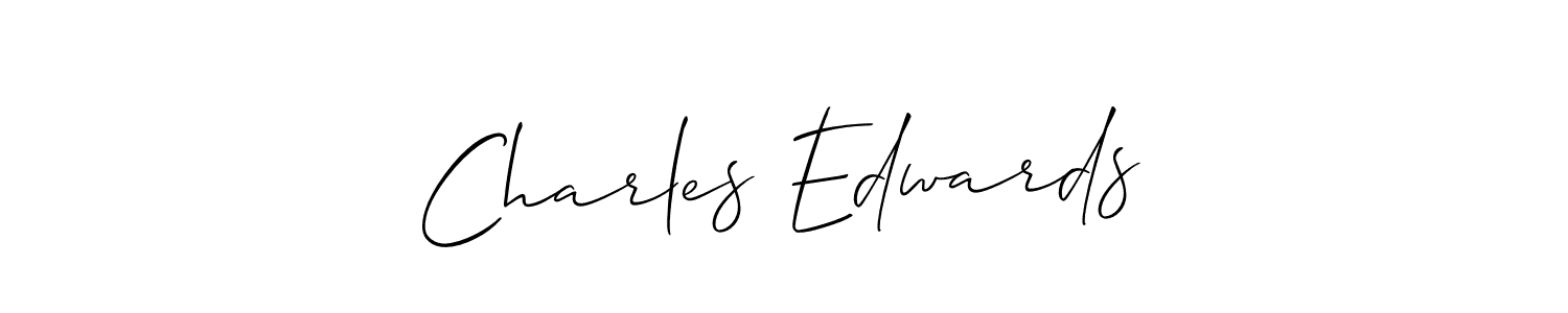 Design your own signature with our free online signature maker. With this signature software, you can create a handwritten (Allison_Script) signature for name Charles Edwards. Charles Edwards signature style 2 images and pictures png