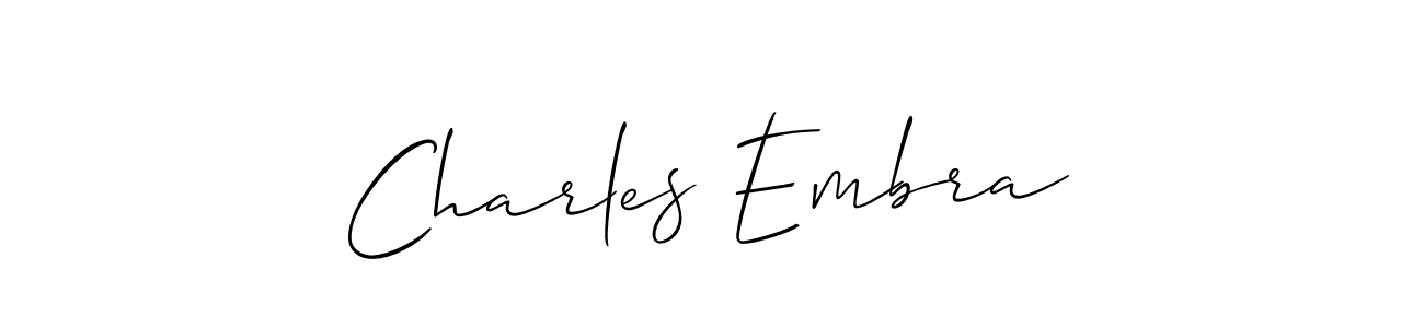 Also we have Charles Embra name is the best signature style. Create professional handwritten signature collection using Allison_Script autograph style. Charles Embra signature style 2 images and pictures png