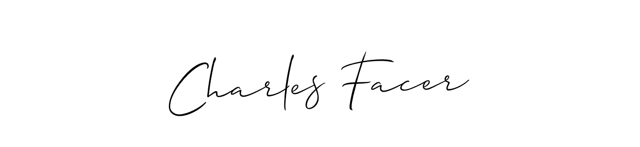 Also You can easily find your signature by using the search form. We will create Charles Facer name handwritten signature images for you free of cost using Allison_Script sign style. Charles Facer signature style 2 images and pictures png