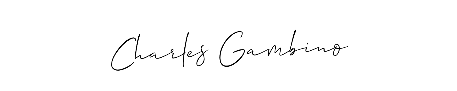 The best way (Allison_Script) to make a short signature is to pick only two or three words in your name. The name Charles Gambino include a total of six letters. For converting this name. Charles Gambino signature style 2 images and pictures png