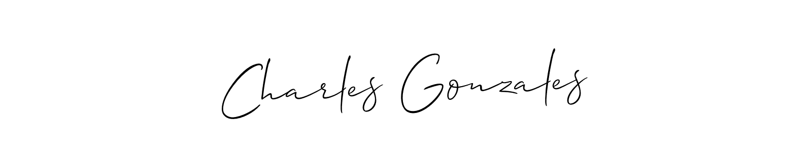 Also You can easily find your signature by using the search form. We will create Charles Gonzales name handwritten signature images for you free of cost using Allison_Script sign style. Charles Gonzales signature style 2 images and pictures png