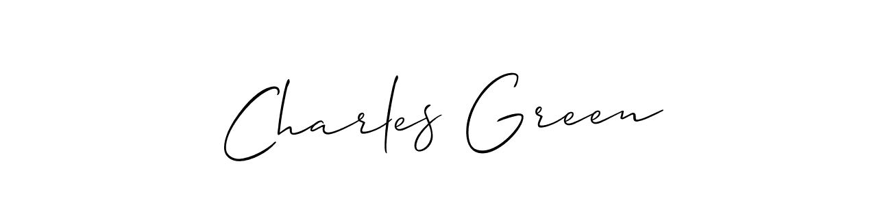 Make a beautiful signature design for name Charles Green. With this signature (Allison_Script) style, you can create a handwritten signature for free. Charles Green signature style 2 images and pictures png