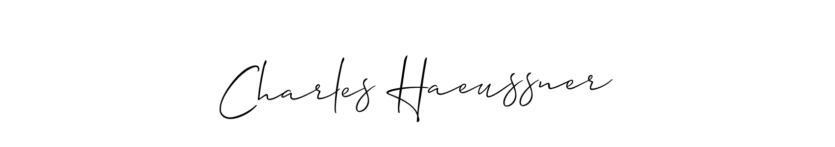 See photos of Charles Haeussner official signature by Spectra . Check more albums & portfolios. Read reviews & check more about Allison_Script font. Charles Haeussner signature style 2 images and pictures png