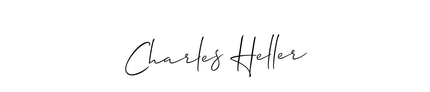 Design your own signature with our free online signature maker. With this signature software, you can create a handwritten (Allison_Script) signature for name Charles Heller. Charles Heller signature style 2 images and pictures png