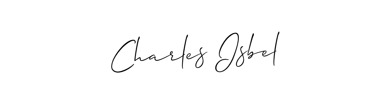 Make a beautiful signature design for name Charles Isbel. Use this online signature maker to create a handwritten signature for free. Charles Isbel signature style 2 images and pictures png