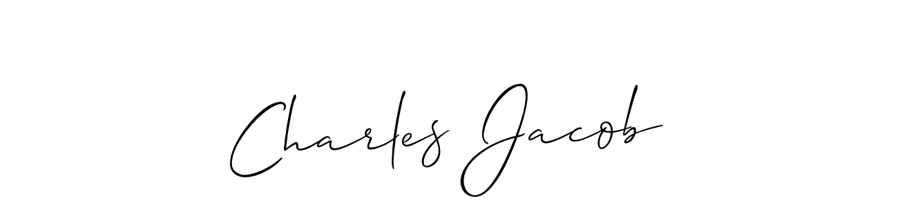 Charles Jacob stylish signature style. Best Handwritten Sign (Allison_Script) for my name. Handwritten Signature Collection Ideas for my name Charles Jacob. Charles Jacob signature style 2 images and pictures png