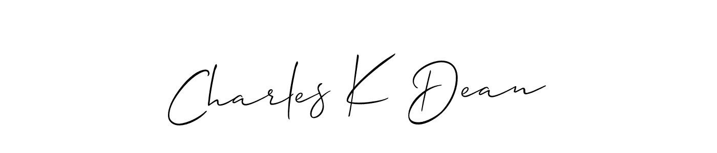 It looks lik you need a new signature style for name Charles K Dean. Design unique handwritten (Allison_Script) signature with our free signature maker in just a few clicks. Charles K Dean signature style 2 images and pictures png