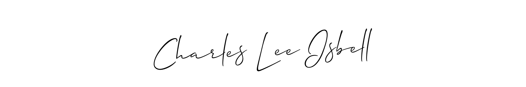 Design your own signature with our free online signature maker. With this signature software, you can create a handwritten (Allison_Script) signature for name Charles Lee Isbell. Charles Lee Isbell signature style 2 images and pictures png