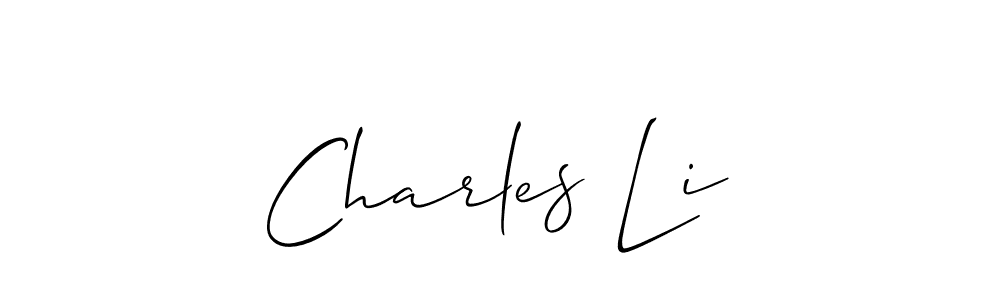 Make a beautiful signature design for name Charles Li. Use this online signature maker to create a handwritten signature for free. Charles Li signature style 2 images and pictures png