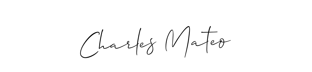 How to make Charles Mateo signature? Allison_Script is a professional autograph style. Create handwritten signature for Charles Mateo name. Charles Mateo signature style 2 images and pictures png