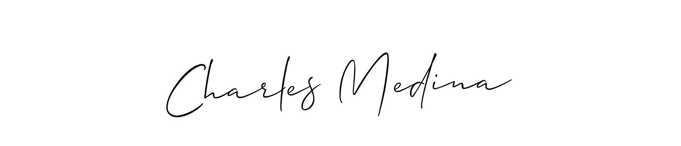 Make a short Charles Medina signature style. Manage your documents anywhere anytime using Allison_Script. Create and add eSignatures, submit forms, share and send files easily. Charles Medina signature style 2 images and pictures png