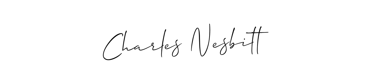 Make a short Charles Nesbitt signature style. Manage your documents anywhere anytime using Allison_Script. Create and add eSignatures, submit forms, share and send files easily. Charles Nesbitt signature style 2 images and pictures png