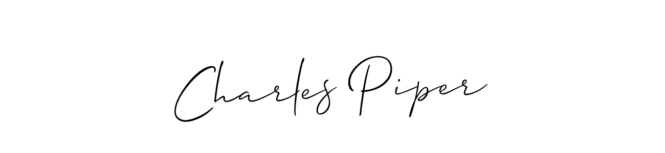 Best and Professional Signature Style for Charles Piper. Allison_Script Best Signature Style Collection. Charles Piper signature style 2 images and pictures png