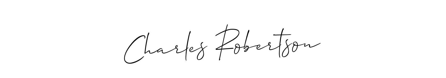 Also we have Charles Robertson name is the best signature style. Create professional handwritten signature collection using Allison_Script autograph style. Charles Robertson signature style 2 images and pictures png