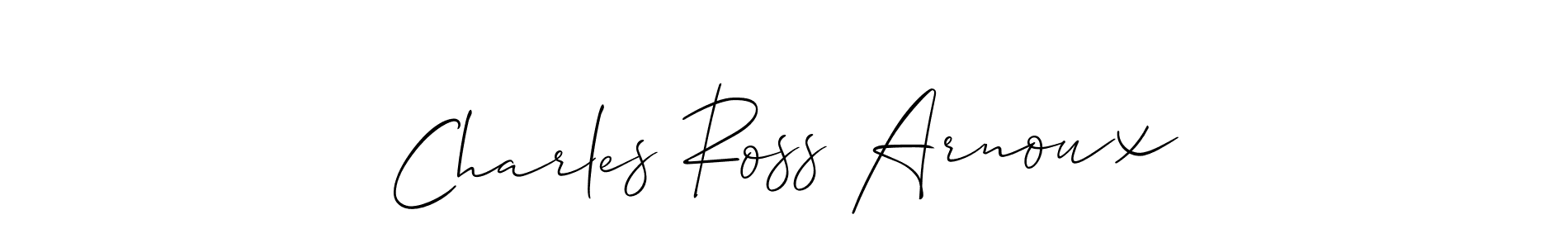 Also we have Charles Ross Arnoux name is the best signature style. Create professional handwritten signature collection using Allison_Script autograph style. Charles Ross Arnoux signature style 2 images and pictures png