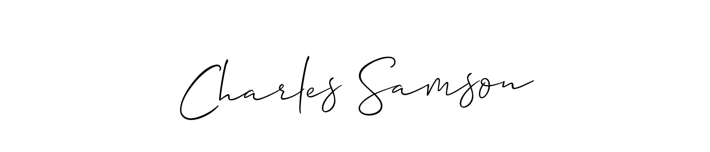 Similarly Allison_Script is the best handwritten signature design. Signature creator online .You can use it as an online autograph creator for name Charles Samson. Charles Samson signature style 2 images and pictures png