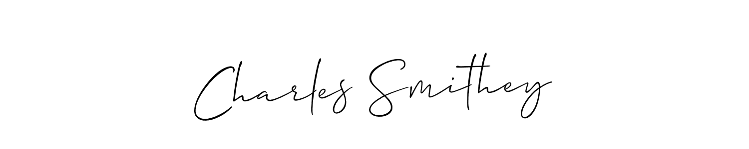 How to Draw Charles Smithey signature style? Allison_Script is a latest design signature styles for name Charles Smithey. Charles Smithey signature style 2 images and pictures png