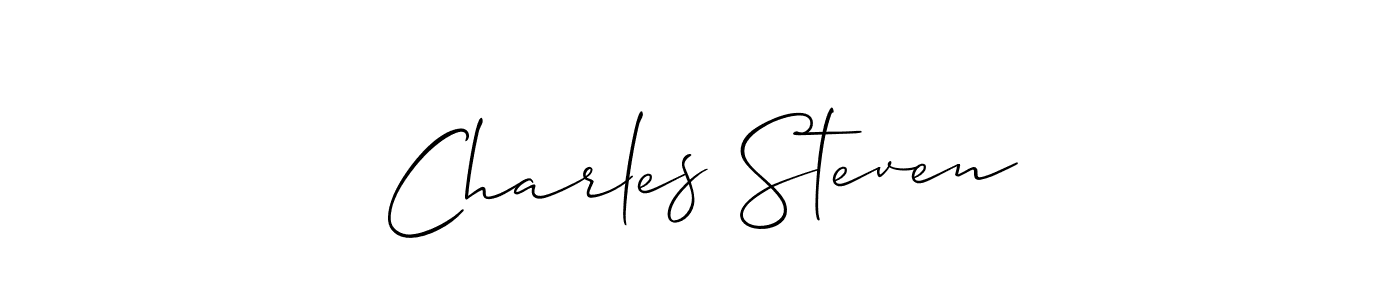 How to Draw Charles Steven signature style? Allison_Script is a latest design signature styles for name Charles Steven. Charles Steven signature style 2 images and pictures png