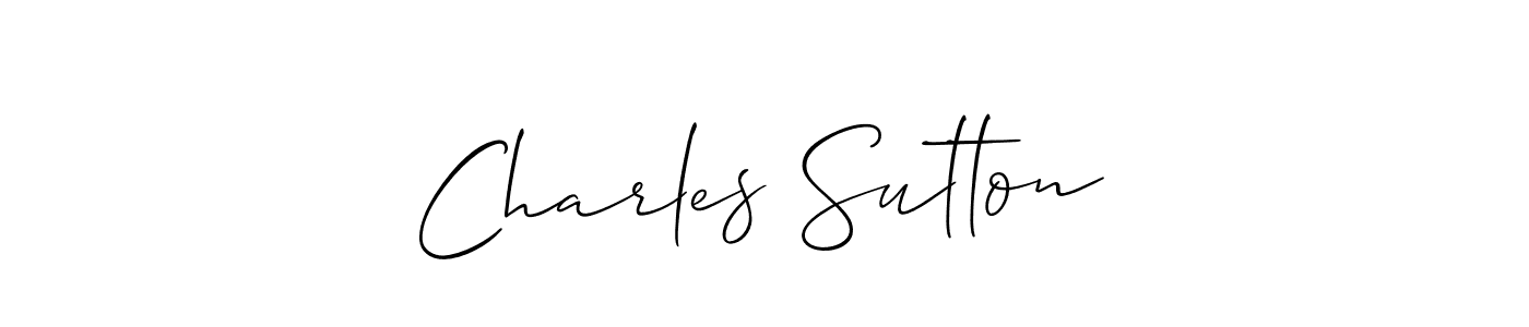 Also You can easily find your signature by using the search form. We will create Charles Sutton name handwritten signature images for you free of cost using Allison_Script sign style. Charles Sutton signature style 2 images and pictures png