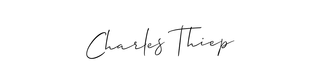 The best way (Allison_Script) to make a short signature is to pick only two or three words in your name. The name Charles Thiep include a total of six letters. For converting this name. Charles Thiep signature style 2 images and pictures png