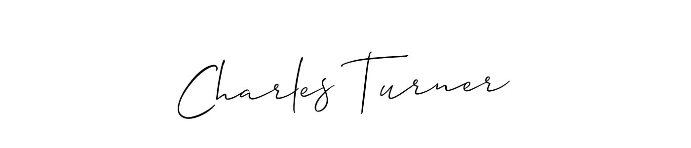 Design your own signature with our free online signature maker. With this signature software, you can create a handwritten (Allison_Script) signature for name Charles Turner. Charles Turner signature style 2 images and pictures png