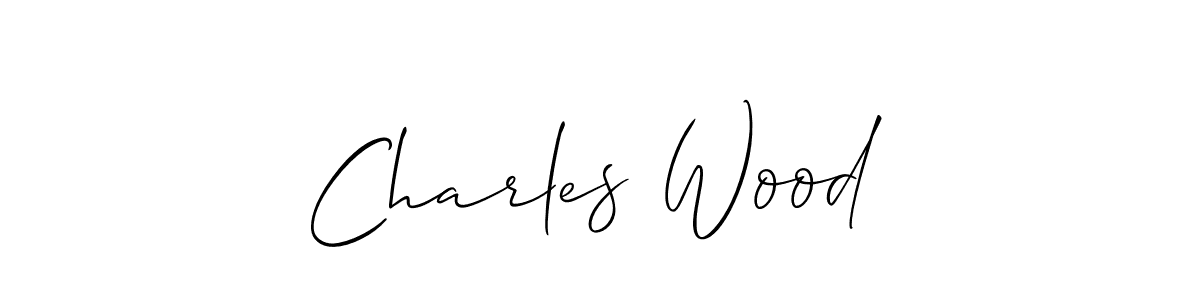 Design your own signature with our free online signature maker. With this signature software, you can create a handwritten (Allison_Script) signature for name Charles Wood. Charles Wood signature style 2 images and pictures png