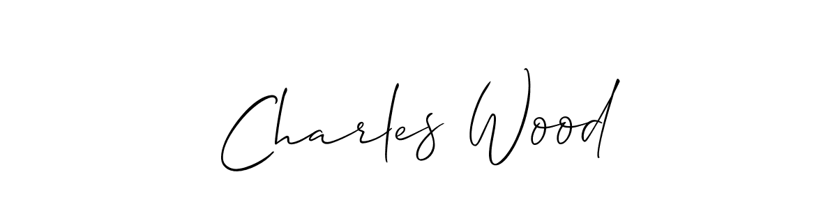 Design your own signature with our free online signature maker. With this signature software, you can create a handwritten (Allison_Script) signature for name Charles Wood. Charles Wood signature style 2 images and pictures png