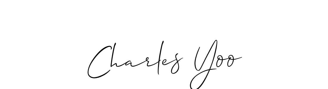 Similarly Allison_Script is the best handwritten signature design. Signature creator online .You can use it as an online autograph creator for name Charles Yoo. Charles Yoo signature style 2 images and pictures png