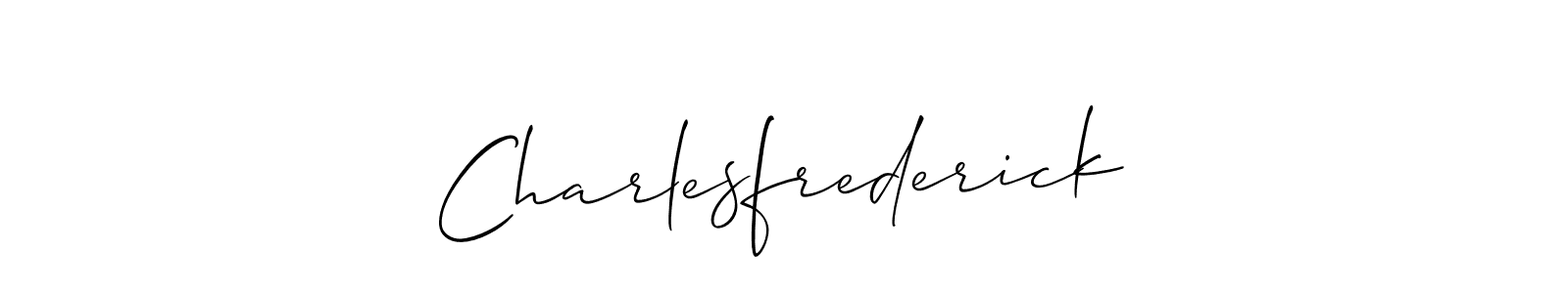 This is the best signature style for the Charlesfrederick name. Also you like these signature font (Allison_Script). Mix name signature. Charlesfrederick signature style 2 images and pictures png