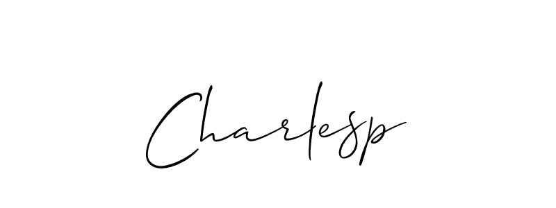 Make a beautiful signature design for name Charlesp. With this signature (Allison_Script) style, you can create a handwritten signature for free. Charlesp signature style 2 images and pictures png