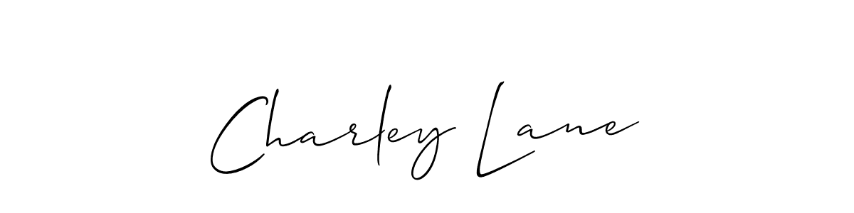 Use a signature maker to create a handwritten signature online. With this signature software, you can design (Allison_Script) your own signature for name Charley Lane. Charley Lane signature style 2 images and pictures png