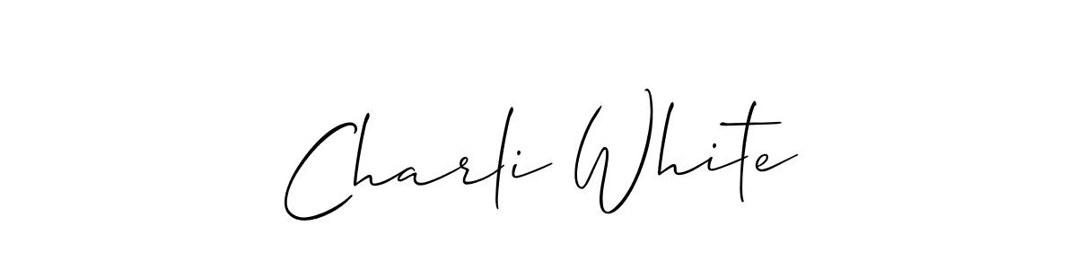 Make a short Charli White signature style. Manage your documents anywhere anytime using Allison_Script. Create and add eSignatures, submit forms, share and send files easily. Charli White signature style 2 images and pictures png
