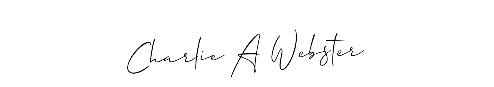 Check out images of Autograph of Charlie A Webster name. Actor Charlie A Webster Signature Style. Allison_Script is a professional sign style online. Charlie A Webster signature style 2 images and pictures png