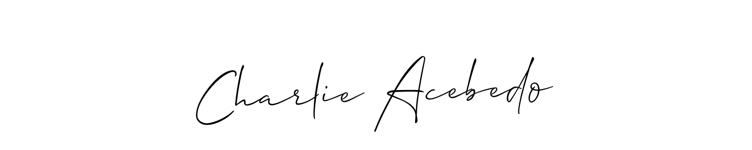 Here are the top 10 professional signature styles for the name Charlie Acebedo. These are the best autograph styles you can use for your name. Charlie Acebedo signature style 2 images and pictures png