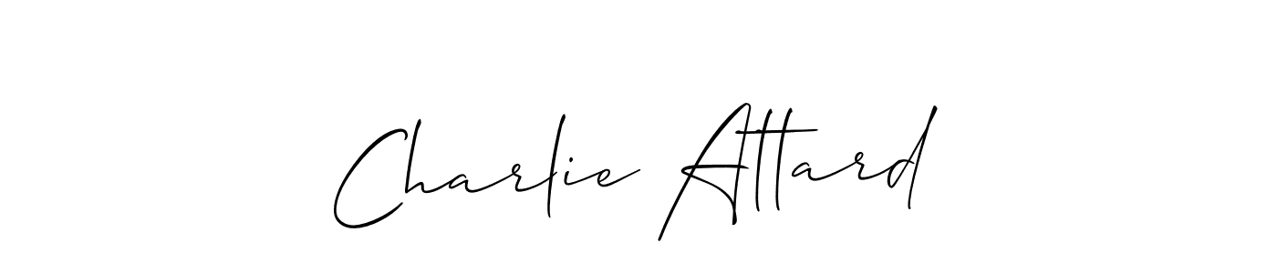 Also You can easily find your signature by using the search form. We will create Charlie Attard name handwritten signature images for you free of cost using Allison_Script sign style. Charlie Attard signature style 2 images and pictures png