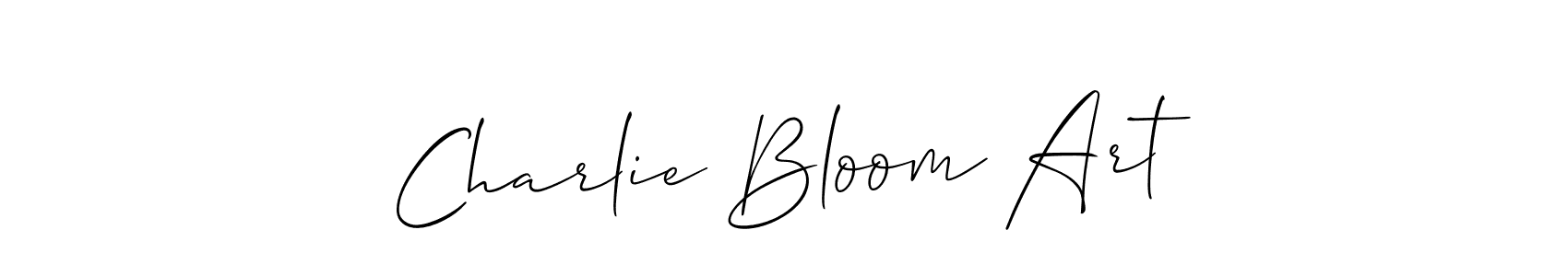 You can use this online signature creator to create a handwritten signature for the name Charlie Bloom Art. This is the best online autograph maker. Charlie Bloom Art signature style 2 images and pictures png