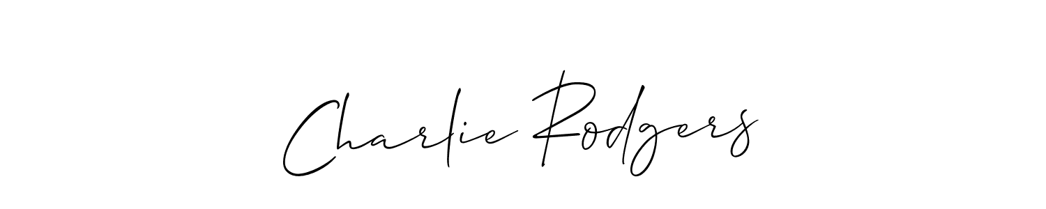 Similarly Allison_Script is the best handwritten signature design. Signature creator online .You can use it as an online autograph creator for name Charlie Rodgers. Charlie Rodgers signature style 2 images and pictures png