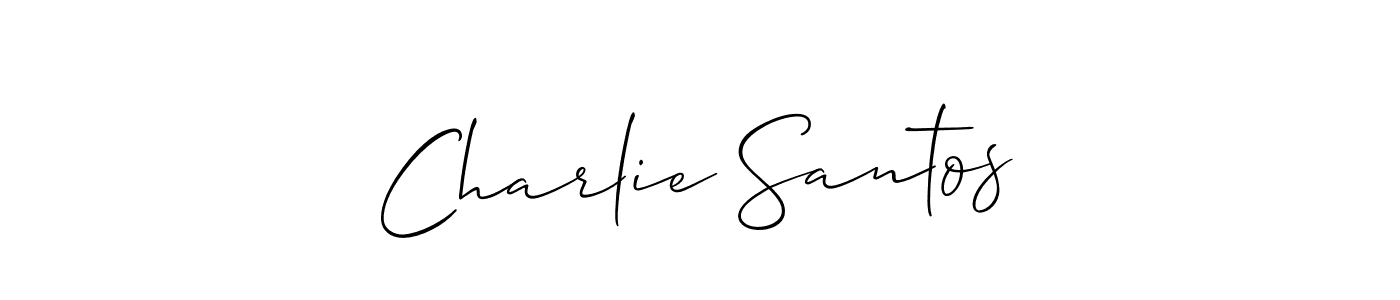 How to make Charlie Santos signature? Allison_Script is a professional autograph style. Create handwritten signature for Charlie Santos name. Charlie Santos signature style 2 images and pictures png