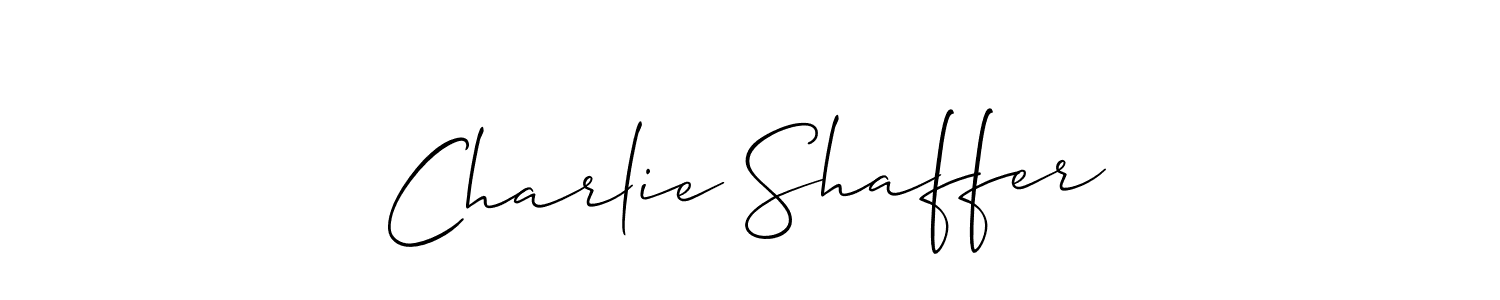 Once you've used our free online signature maker to create your best signature Allison_Script style, it's time to enjoy all of the benefits that Charlie Shaffer name signing documents. Charlie Shaffer signature style 2 images and pictures png