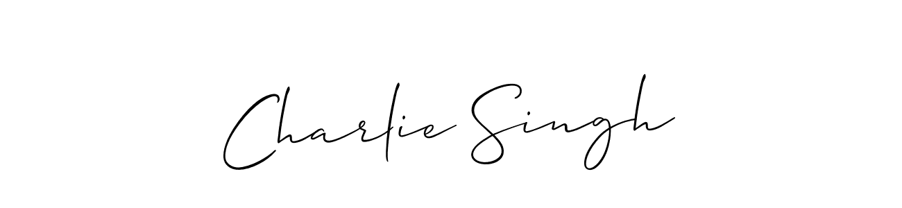 Also we have Charlie Singh name is the best signature style. Create professional handwritten signature collection using Allison_Script autograph style. Charlie Singh signature style 2 images and pictures png