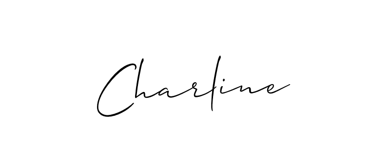 It looks lik you need a new signature style for name Charline. Design unique handwritten (Allison_Script) signature with our free signature maker in just a few clicks. Charline signature style 2 images and pictures png