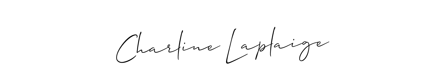 Use a signature maker to create a handwritten signature online. With this signature software, you can design (Allison_Script) your own signature for name Charline Laplaige. Charline Laplaige signature style 2 images and pictures png