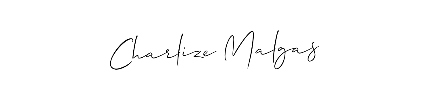 Also You can easily find your signature by using the search form. We will create Charlize Malgas name handwritten signature images for you free of cost using Allison_Script sign style. Charlize Malgas signature style 2 images and pictures png