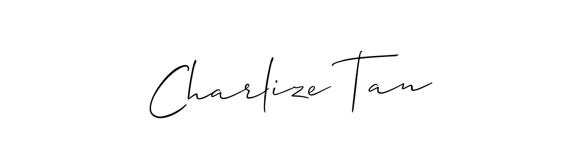 Use a signature maker to create a handwritten signature online. With this signature software, you can design (Allison_Script) your own signature for name Charlize Tan. Charlize Tan signature style 2 images and pictures png