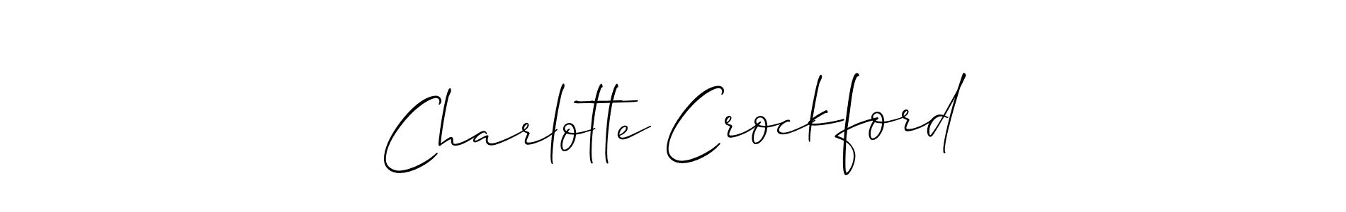 How to Draw Charlotte Crockford signature style? Allison_Script is a latest design signature styles for name Charlotte Crockford. Charlotte Crockford signature style 2 images and pictures png