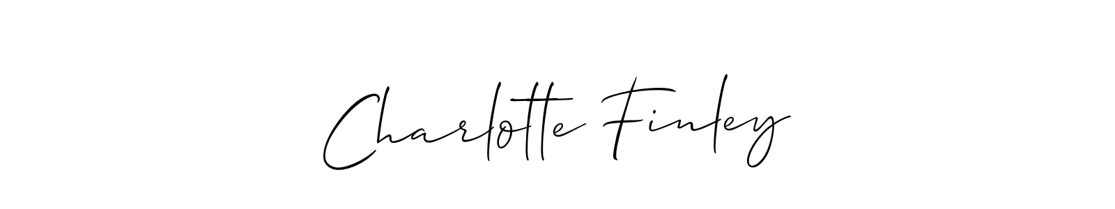 Create a beautiful signature design for name Charlotte Finley. With this signature (Allison_Script) fonts, you can make a handwritten signature for free. Charlotte Finley signature style 2 images and pictures png