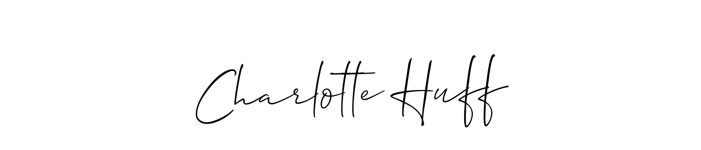 Use a signature maker to create a handwritten signature online. With this signature software, you can design (Allison_Script) your own signature for name Charlotte Huff. Charlotte Huff signature style 2 images and pictures png