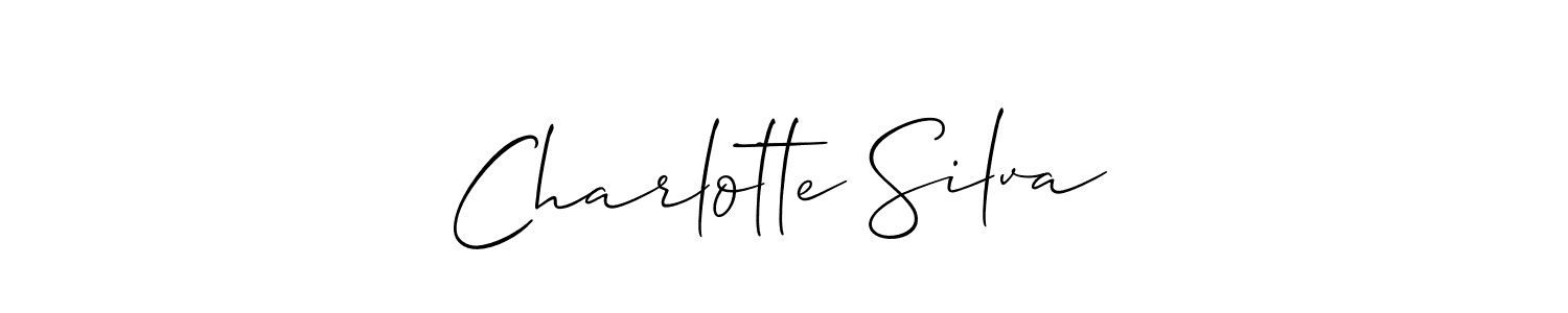 Make a beautiful signature design for name Charlotte Silva. With this signature (Allison_Script) style, you can create a handwritten signature for free. Charlotte Silva signature style 2 images and pictures png