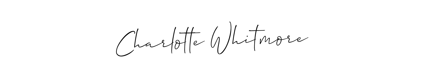 How to Draw Charlotte Whitmore signature style? Allison_Script is a latest design signature styles for name Charlotte Whitmore. Charlotte Whitmore signature style 2 images and pictures png
